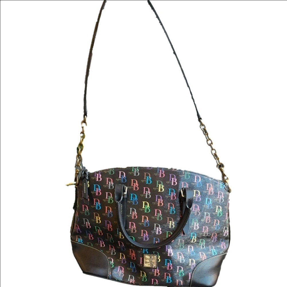 Dooney & Bourke Large Multi Domed Logo Satchel